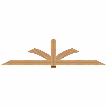 Ekena Millwork Redmond Smooth Timber Gable Bracket, Western Red Cedar, 108"W x 27"H x 3 1/2"D x 5 1/2"F, 6/12 Pitch GBW108X27X0406RED00SWR